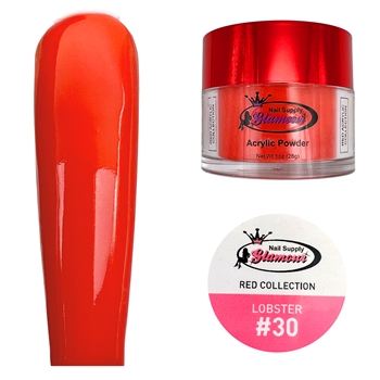 Glamour RED Acrylic collection LOBSTER 1 oz #30