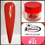 Glamour RED Acrylic collection LAVA 1 oz #32