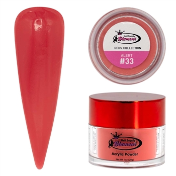 Glamour RED Acrylic collection ALERT 1 oz #33