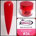 Glamour RED Acrylic collection REDISH RED 1 oz #34