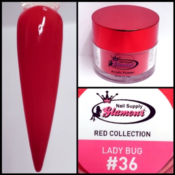 Glamour RED Acrylic collection LADY BUG 1 oz #36