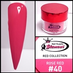 Glamour RED Acrylic collection ROSE RED 1 oz #40