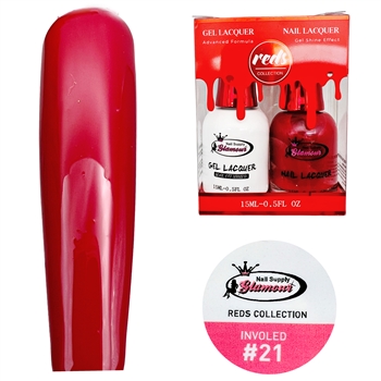 REDS Gel Polish / Nail Lacquer DUO INVOLED # 21