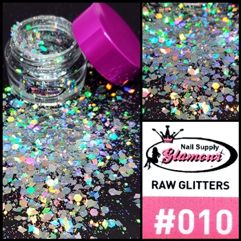 Glamour RAW GLITTER # 010 ( Jar 7g )