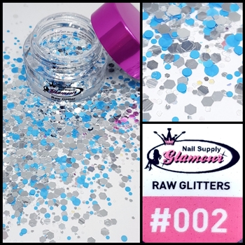 Glamour RAW GLITTER # 002 ( Jar 7g )