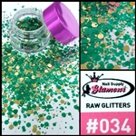 Glamour RAW GLITTER # 034 ( Jar 7g )