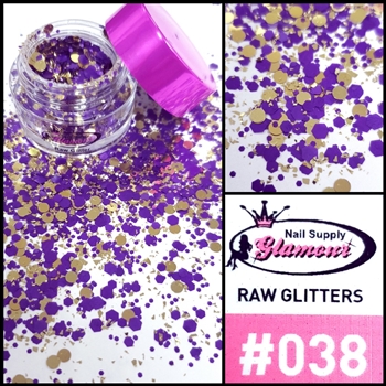Glamour RAW GLITTER # 038 ( Jar 7g )
