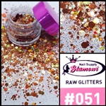 Glamour RAW GLITTER # 051 ( Jar 7g )
