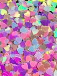 HEARTS Valentines Raw Glitter 1/4oz #45