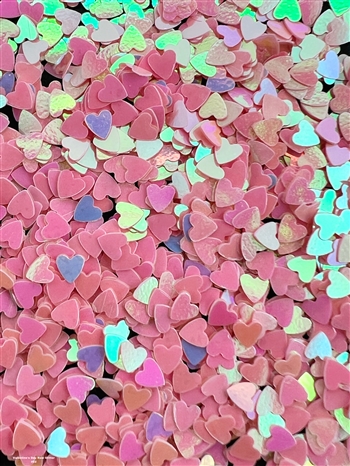 HEARTS Valentines Raw Glitter 1/4oz #52