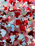 HEARTS Valentines Raw Glitter 1/4oz #54