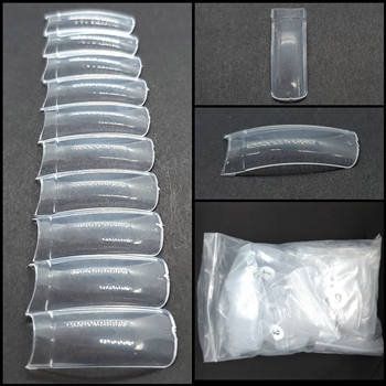 Royal Square Nail Tips CLEAR 500 pcs (comes in bag)