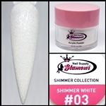 Glamour SHIMMER Acrylic collection SHIMMER WHITE 1 oz #03