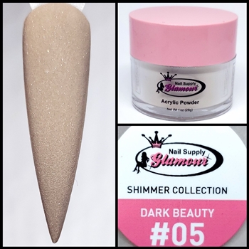 Glamour SHIMMER Acrylic collection DARK BEAUTY 1 oz #05