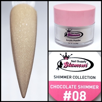 Glamour SHIMMER Acrylic collection CHOCOLATE SHIMMER 1 oz #08