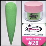 Glamour SHIMMER Acrylic collection ALMOST GREEN 1 oz #28