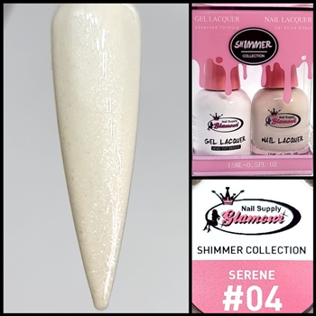 SHIMMER Gel Polish / Nail Lacquer DUO SERENE #04