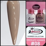 SHIMMER Gel Polish / Nail Lacquer DUO CHOCOLATE SHIMMER #08