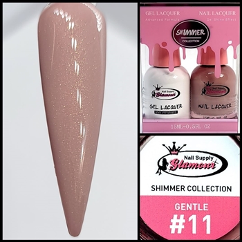 SHIMMER Gel Polish / Nail Lacquer DUO GENTLE #11