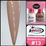 SHIMMER Gel Polish / Nail Lacquer DUO BROWNING IN LOVE #13