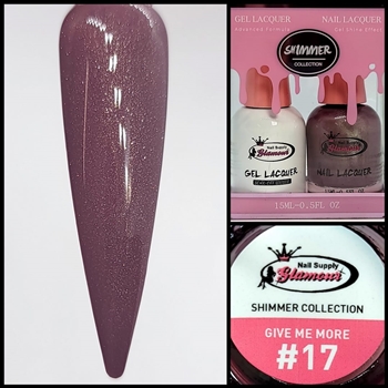 SHIMMER Gel Polish / Nail Lacquer DUO GIVE ME MORE #17