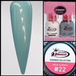 SHIMMER Gel Polish / Nail Lacquer DUO AQUA ALWAYS #22