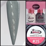 SHIMMER Gel Polish / Nail Lacquer DUO OLIVE WITH GLAM #25
