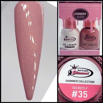 SHIMMER Gel Polish / Nail Lacquer SECRETLY #35