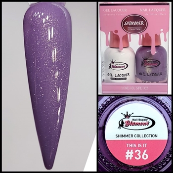 SHIMMER Gel Polish / Nail Lacquer THIS IS IT #36