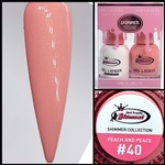 SHIMMER Gel Polish / Nail Lacquer PEACE AND PEACH #40