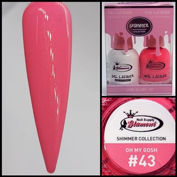 SHIMMER Gel Polish / Nail Lacquer OH MY GOSH #43