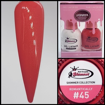 SHIMMER Gel Polish / Nail Lacquer ROMANTICALLY #45