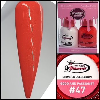 SHIMMER Gel Polish / Nail Lacquer GOOD AND PASSIONATE #47