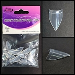 SHORT Stiletto Nail Tips REFILLS ( CLEAR ) # 7