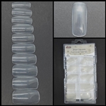 Short Square FULL COVER Nail Tips CLEAR 100 pcs (comes in BOX)
