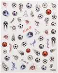 Soccer Nail Stickers # 464