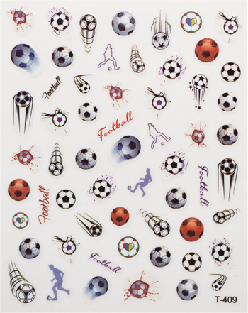 Soccer Nail Stickers # 464