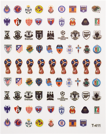 Soccer Nail Stickers # 470