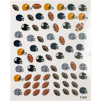 Football Nail Stickers # 480