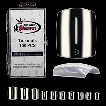 TOE NAIL Tips ( clear ) 100pcs Box