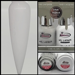 WHITE TO BLACK Gel Polish / Nail Lacquer DUO NEUTRAL GREY # 15