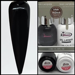 WHITE TO BLACK Gel Polish / Nail Lacquer DUO BLACK CRYSTAL # 20