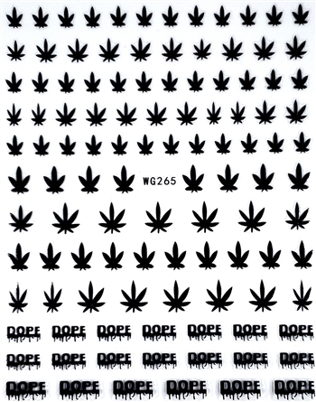 CANNABIS Nail Stickers # 164