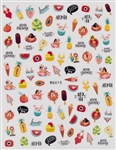 Nail Stickers # 398