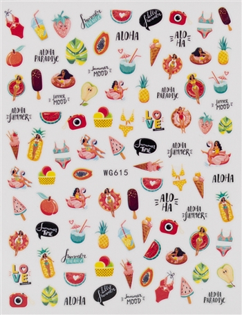 Nail Stickers # 398