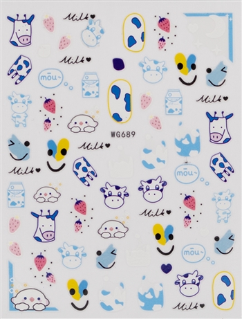 Nail Stickers # 396