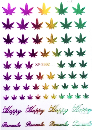 CANNABIS Nail Stickers # 205