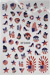 USA Nail Stickers # 300