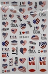 USA Nail Stickers # 305