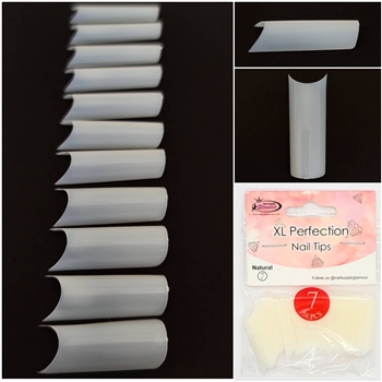 XL Perfection Nail Tips ( natural ) 55pcs Bag #7